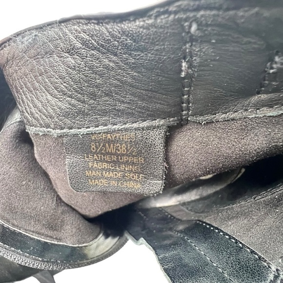 Vince Camuto Faythes Leather Silver Studded Ankle Boots in Black Size 8.5 - Picture 8 of 11